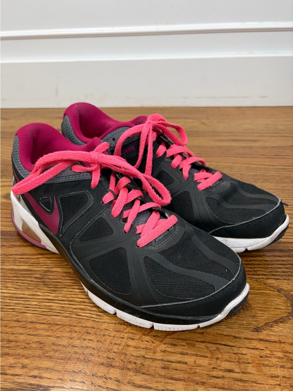 Nike Air Max Run Lite 4 Hot Pink/Black Running Shoes (8)